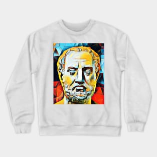 Thucydides Abstract Portrait | Thucydides Artwork 2 Crewneck Sweatshirt